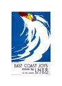 'East Coast Joys, No 6', LNER poster, 1931. unstretched canvas small none Art Print - Science Museum Shop
