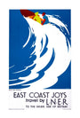 'East Coast Joys, No 6', LNER poster, 1931. unstretched canvas large none Art Print - Science Museum Shop