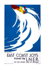 'East Coast Joys, No 6', LNER poster, 1931. unstretched canvas extra large none Art Print - Science Museum Shop