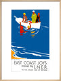 'East Coast Joys No 4 - Sea Bathing', LNER poster, 1931. art print large natural Art Print - Science Museum Shop