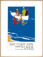 'East Coast Joys No 4 - Sea Bathing', LNER poster, 1931. art print extra large natural Art Print - Science Museum Shop