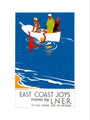 'East Coast Joys No 4 - Sea Bathing', LNER poster, 1931. art print small none Art Print - Science Museum Shop