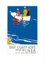 'East Coast Joys No 4 - Sea Bathing', LNER poster, 1931. art print extra large none Art Print - Science Museum Shop