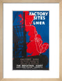'Factory Sites on the LNER', LNER poster, 1923-1947. art print small natural Art Print - Science Museum Shop