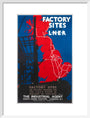 'Factory Sites on the LNER', LNER poster, 1923-1947. art print medium white Art Print - Science Museum Shop