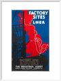 'Factory Sites on the LNER', LNER poster, 1923-1947. art print large white Art Print - Science Museum Shop