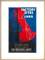 'Factory Sites on the LNER', LNER poster, 1923-1947. art print large natural Art Print - Science Museum Shop