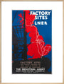 'Factory Sites on the LNER', LNER poster, 1923-1947. art print extra large natural Art Print - Science Museum Shop