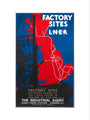 'Factory Sites on the LNER', LNER poster, 1923-1947. art print small none Art Print - Science Museum Shop
