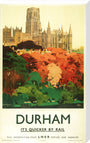 'Durham', LNER poster, 1923-1947. stretched canvas extra large none Art Print - Science Museum Shop