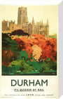 'Durham', LNER poster, 1923-1947. stretched canvas medium none Art Print - Science Museum Shop