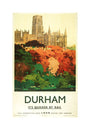 'Durham', LNER poster, 1923-1947. unstretched canvas medium none Art Print - Science Museum Shop
