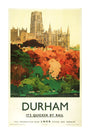 'Durham', LNER poster, 1923-1947. unstretched canvas extra large none Art Print - Science Museum Shop