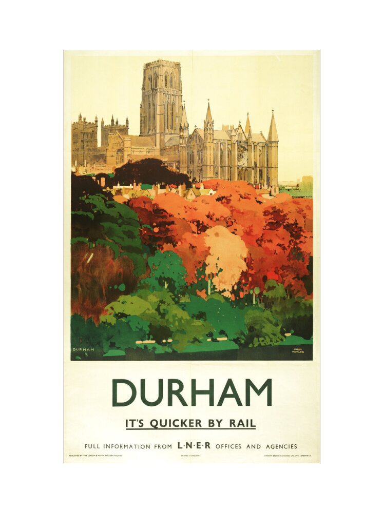 'Durham', LNER poster, 1923-1947. art print extra large none Art Print - Science Museum Shop
