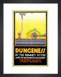 'Dungeness', Romney, Hythe and Dymchurch Railway poster, 1928. art print extra small black Art Print - Science Museum Shop