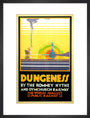 'Dungeness', Romney, Hythe and Dymchurch Railway poster, 1928. art print medium black Art Print - Science Museum Shop