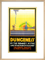 'Dungeness', Romney, Hythe and Dymchurch Railway poster, 1928. art print medium natural Art Print - Science Museum Shop