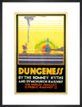 'Dungeness', Romney, Hythe and Dymchurch Railway poster, 1928. art print large black Art Print - Science Museum Shop