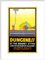 'Dungeness', Romney, Hythe and Dymchurch Railway poster, 1928. art print extra large white Art Print - Science Museum Shop