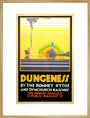 'Dungeness', Romney, Hythe and Dymchurch Railway poster, 1928. art print extra large gold Art Print - Science Museum Shop