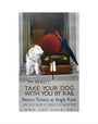 'Take your Dog with you by Rail', GWR/LMS/LNER/SR poster, 1923-1947. art print extra small none Art Print - Science Museum Shop
