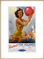 Butlin's for Holidays', BR poster, c 1960. art print extra large natural Art Print - Science Museum Shop