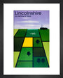'Lincolnshire', BR poster, 1948-1965. art print extra small black Art Print - Science Museum Shop