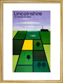 'Lincolnshire', BR poster, 1948-1965. art print medium gold Art Print - Science Museum Shop