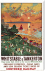 'Whitstable and Tankerton', SR poster, 1936. stretched canvas extra large none Art Print - Science Museum Shop