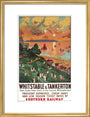 'Whitstable and Tankerton', SR poster, 1936. art print medium gold Art Print - Science Museum Shop