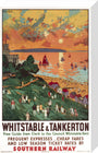 'Whitstable and Tankerton', SR poster, 1936. stretched canvas medium none Art Print - Science Museum Shop