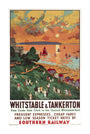 'Whitstable and Tankerton', SR poster, 1936. unstretched canvas extra large none Art Print - Science Museum Shop