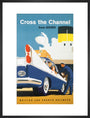 'Cross the Channel from Dover', BR poster, c 1960s. art print large black Art Print - Science Museum Shop