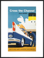 'Cross the Channel from Dover', BR poster, c 1960s. art print extra large black Art Print - Science Museum Shop
