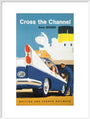 'Cross the Channel from Dover', BR poster, c 1960s. art print extra large white Art Print - Science Museum Shop