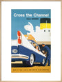 'Cross the Channel from Dover', BR poster, c 1960s. art print extra large natural Art Print - Science Museum Shop