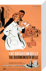 'The Brighton Belle, The Bournemouth Belle', BR (SR) poster, c 1960s. stretched canvas small none Art Print - Science Museum Shop