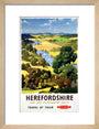 'Herefordshire', BR poster, 1960. art print small natural Art Print - Science Museum Shop