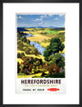 'Herefordshire', BR poster, 1960. art print medium black Art Print - Science Museum Shop