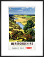 'Herefordshire', BR poster, 1960. art print large black Art Print - Science Museum Shop