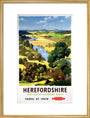 'Herefordshire', BR poster, 1960. art print large gold Art Print - Science Museum Shop