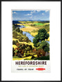 'Herefordshire', BR poster, 1960. art print extra large black Art Print - Science Museum Shop