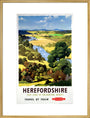 'Herefordshire', BR poster, 1960. art print extra large gold Art Print - Science Museum Shop