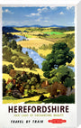 'Herefordshire', BR poster, 1960. stretched canvas large none Art Print - Science Museum Shop