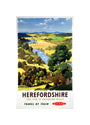 'Herefordshire', BR poster, 1960. unstretched canvas small none Art Print - Science Museum Shop