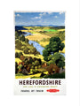 'Herefordshire', BR poster, 1960. art print medium none Art Print - Science Museum Shop