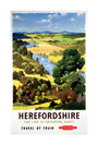 'Herefordshire', BR poster, 1960. unstretched canvas large none Art Print - Science Museum Shop