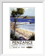 'Penzance', BR poster, 1952. art print extra small white Art Print - Science Museum Shop