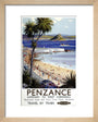'Penzance', BR poster, 1952. art print extra small natural Art Print - Science Museum Shop