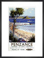 'Penzance', BR poster, 1952. art print medium black Art Print - Science Museum Shop